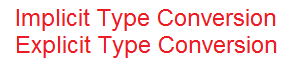 Type Conversion and Type Casting in C++
